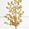 29” Gold Glitter Crabapple Spray