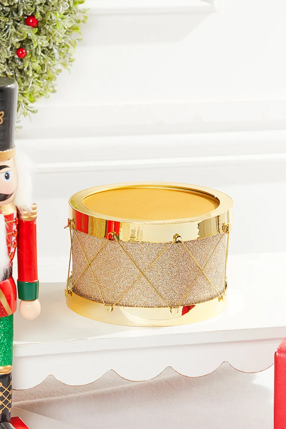 7" Gold Glitter Drum