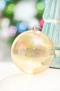 4" Gold Iridescent Ball Ornament