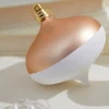 5" Gold White Onion Ornament