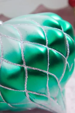6" Green Frost Onion Ornament