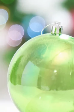 4" Green Iridescent Ball Ornament