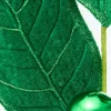 30" Green Velvet Holly Leaves Spray