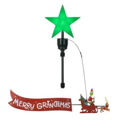 21.75" Grinch Animated Tree Topper