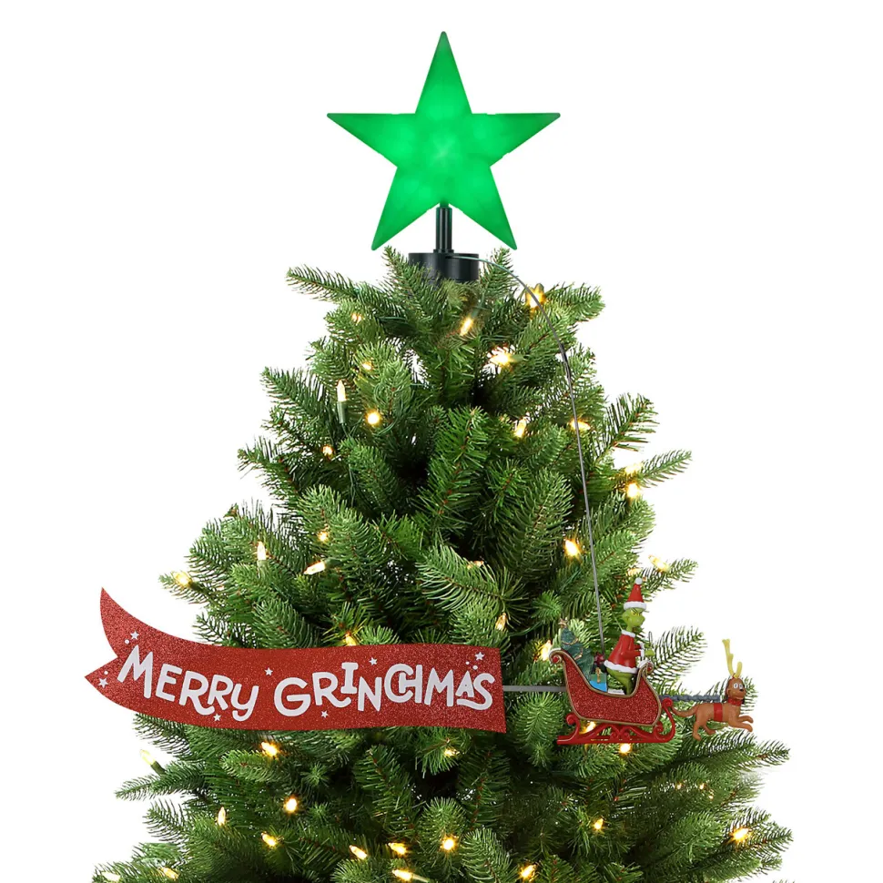 21.75" Grinch Animated Tree Topper