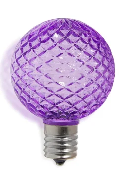 G50 Wonderful LED SMD Bulb (25 bulbs/bag) - Faceted, Purple