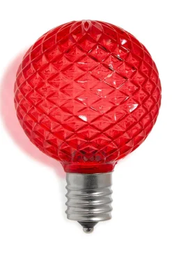 G50 Wonderful LED SMD Bulb (25 bulbs/bag) - Faceted, Red
