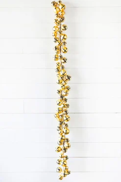 5’ Holiday Gold Jingle Bells Garland