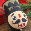 8.5” Holiday Nutcracker Black Ornament