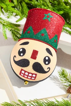 8.5" Holiday Nutcracker Red & Green Ornament
