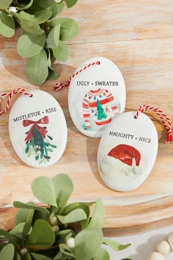 4.5" Holiday Resin Disc Ornament