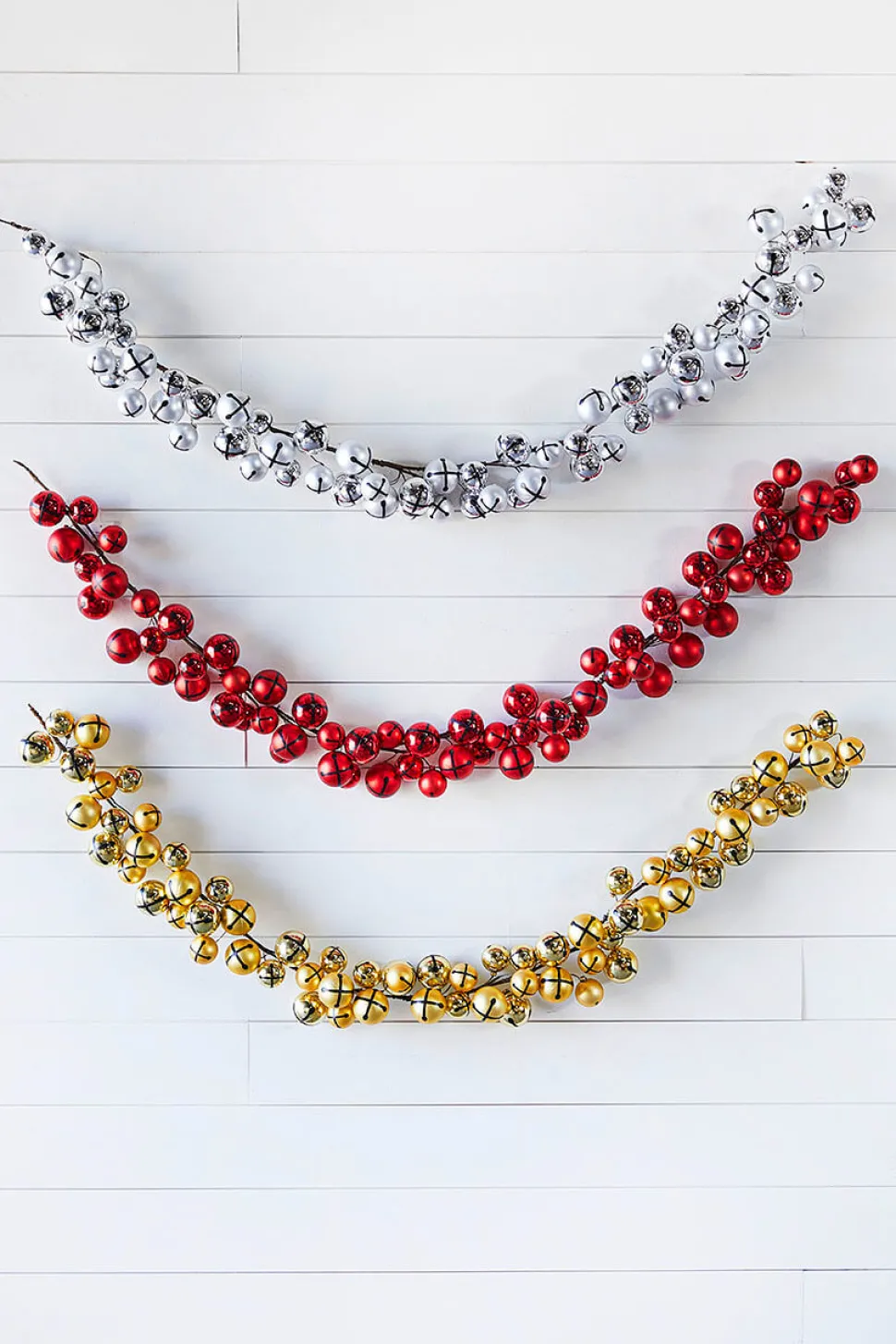 5’ Holiday Silver Jingle Bells Garland
