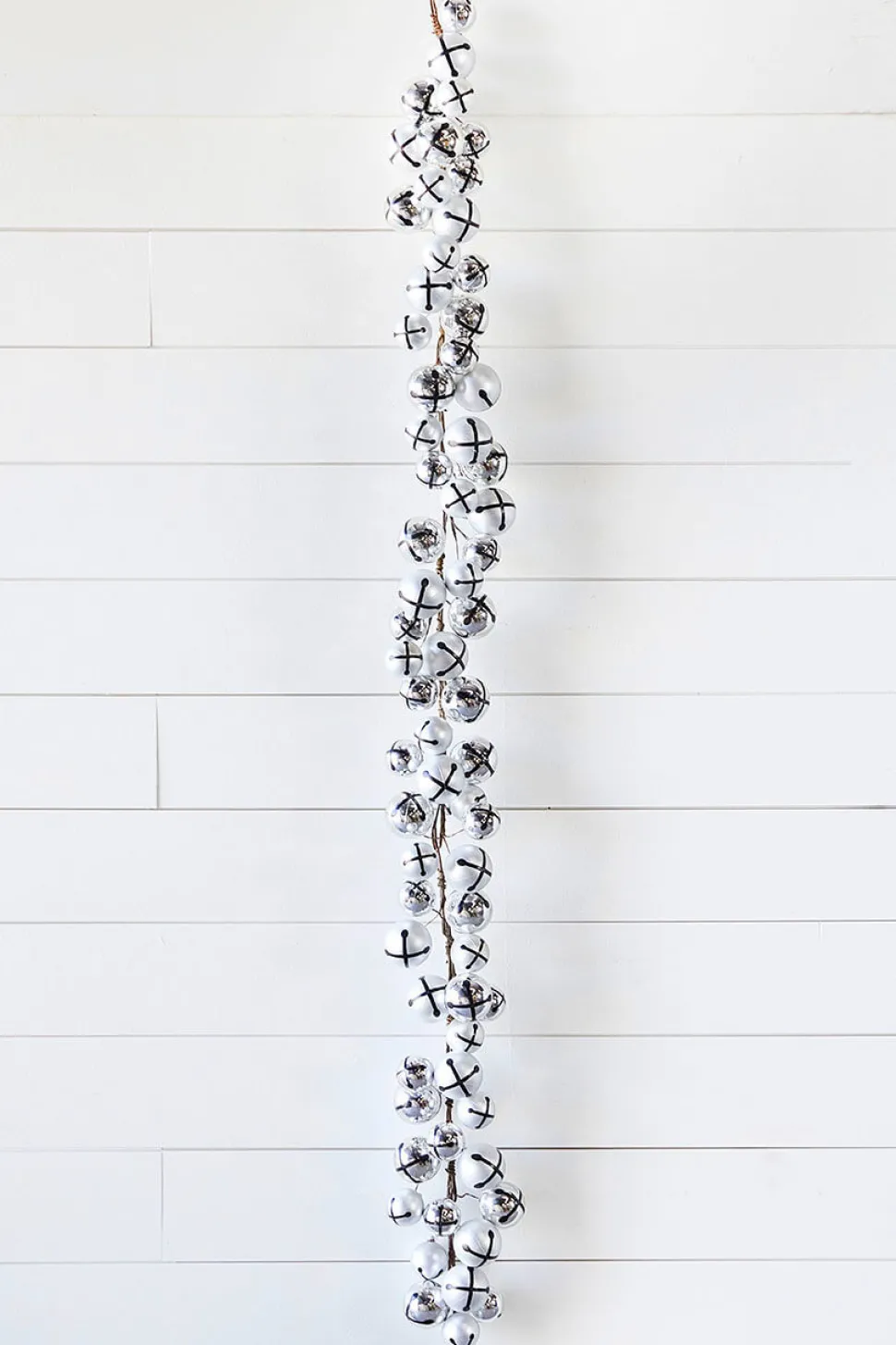 5’ Holiday Silver Jingle Bells Garland