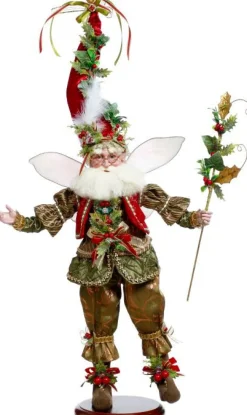 22.5" Holly and Ivy Fairy on Base - Mark Roberts