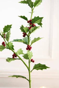 30” Holly Stem With Red Berries