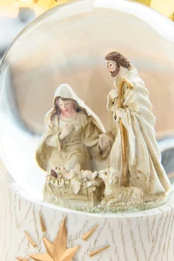 6.3" Holy Family Snow Globe