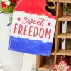 13.5"H x 7"L Sweet Freedom Popsicle Sign