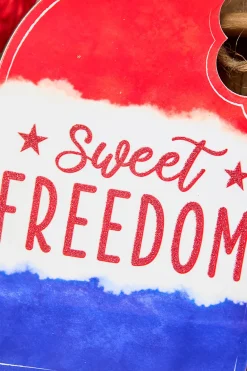 13.5"H x 7"L Sweet Freedom Popsicle Sign