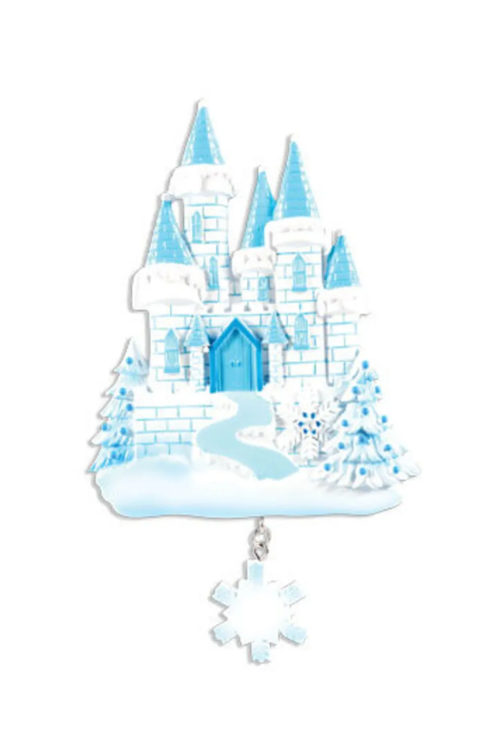 6" Ice Castle Customizable Ornament