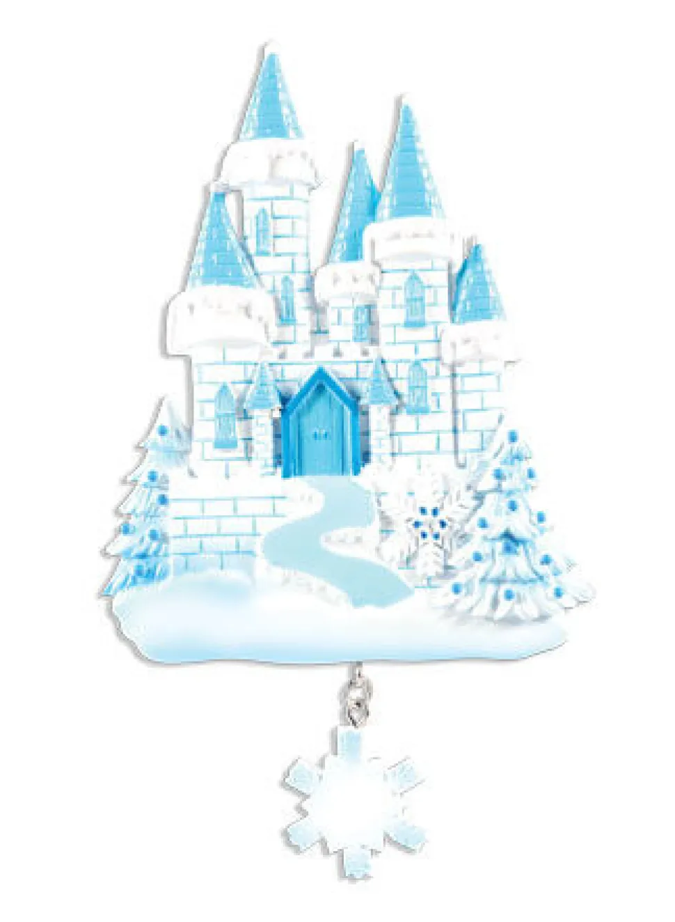 6" Ice Castle Customizable Ornament