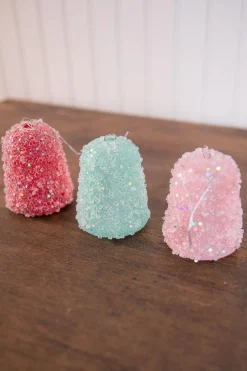 4” Ice Gumdrop Ornaments - Set of 6