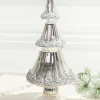 12.5" Icy Silver Christmas Tree