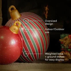 Inflatable Christmas Ornaments - Set of 3