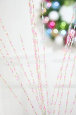 32" Iridescent Twisted Grass Spray