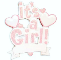 It’s A Girl - Customizable Ornament