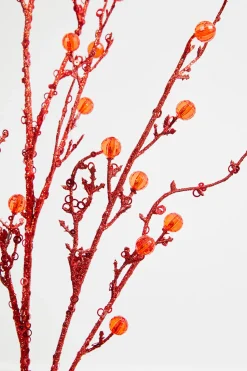 42” Jeweled Bead Branch Spray - Red
