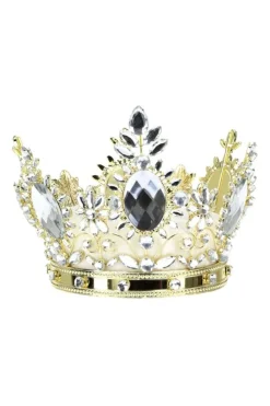 7.5" Jeweled Queen Crown, White - Mark Roberts