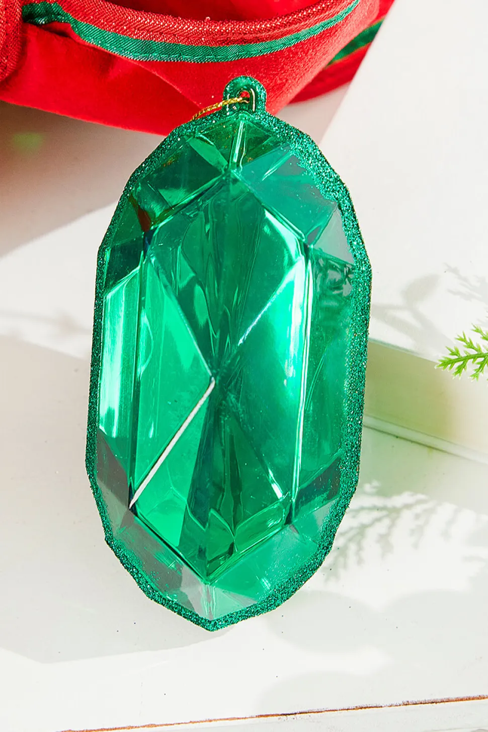 4"-5" Jewel Ornament - Green