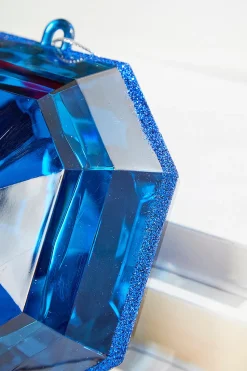 6" Jewel Ornament - Sapphire
