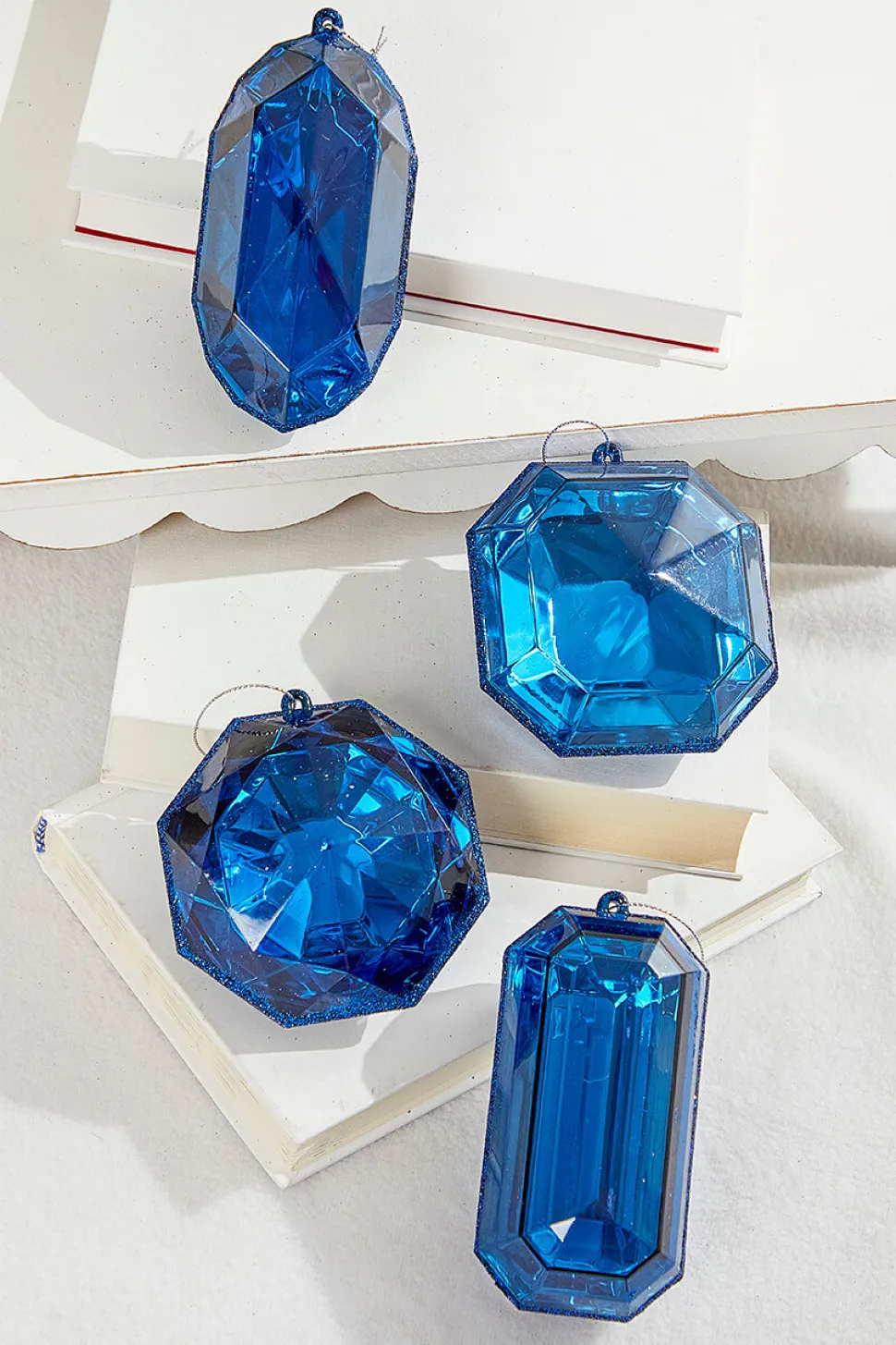 4"-5" Jewel Ornament - Sapphire