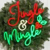 23.1" Jingle & Mingle Lit Neon Sign