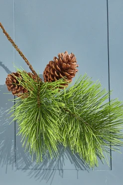 22" Jumbo Pine Spray with Pinecones
