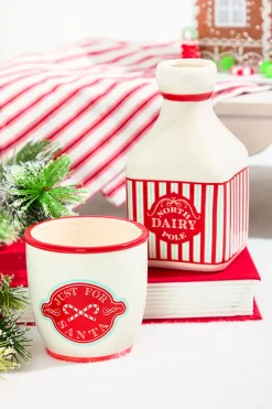 3.5" "Just For Santa" Ceramic Cup
