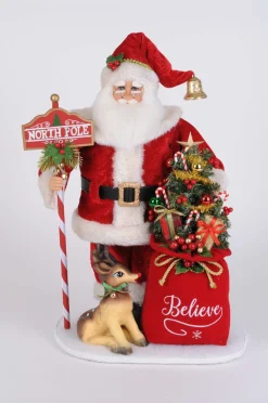Karen Didion Lighted North Pole Magic Santa