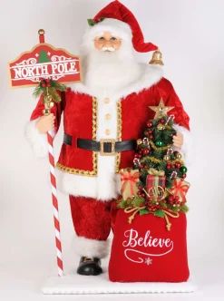 Karen Didion Lighted North Pole Santa