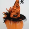 Karen Didion Lighted Pumpkin with Orange Hat