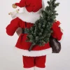 17" Karen Didion Lighted Vintage Toy Bag Santa