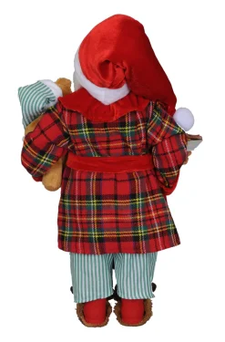 17" Karen Didion Milk & Cookies Santa
