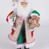 17" Karen Didion Whimsical Gingerbread Santa