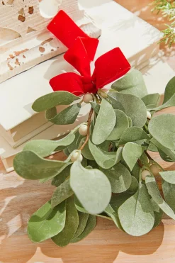 12" Lambs Ear Mistletoe Kissing Ball