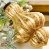 6" Large Matte Gold Turban Ornament