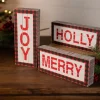 9.4” L Buffalo Check Wood Holiday Sign