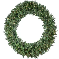 72" LED Belgium Wreath (Warm White)