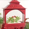 11" LED Cardinal Lantern Waterglobe