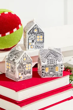 3" LED Ceramic House Ornament