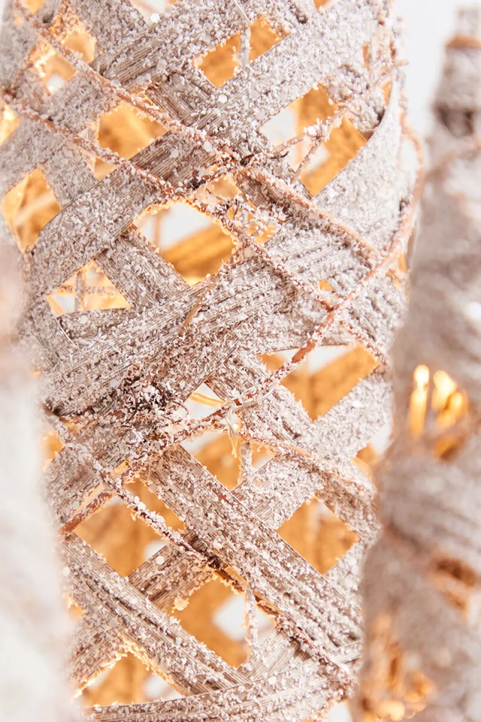 16" - 32" LED Frosted Twig Cones - Set of 3